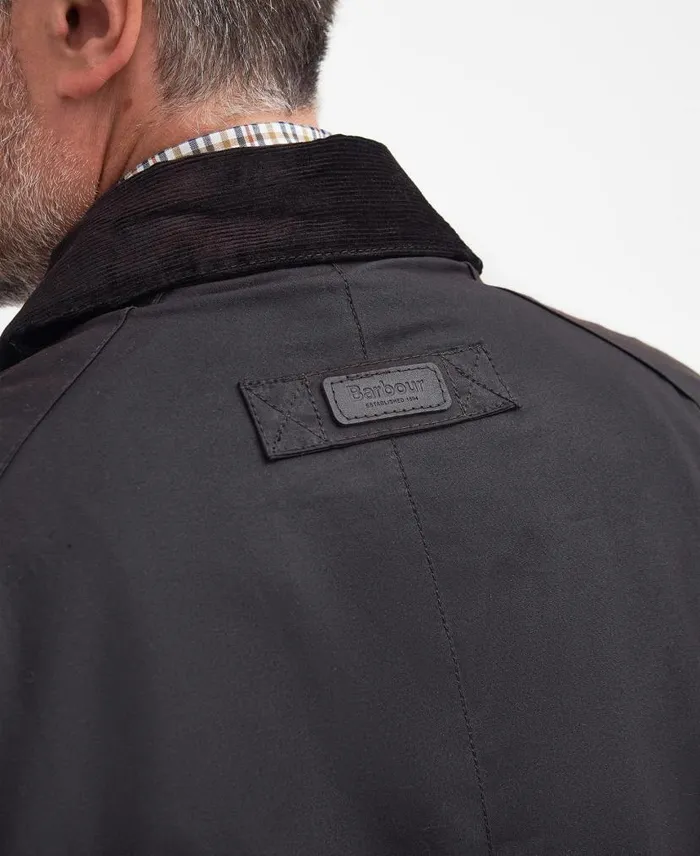 Halton Waxed Jacket Rustic Brown Men Barbour Waxed Jackets