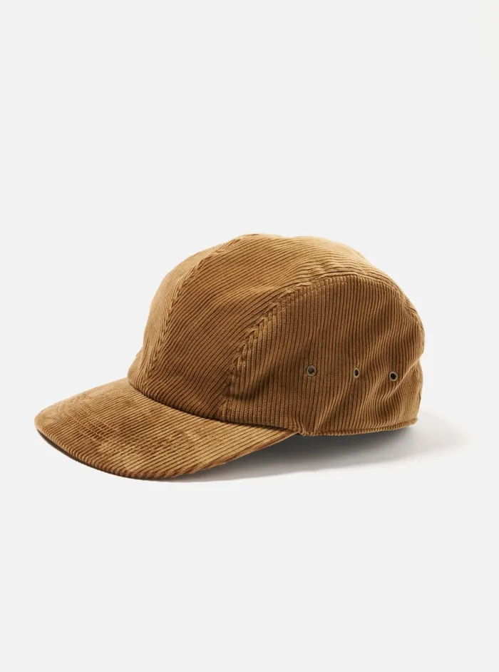 Hats Men Universal Works Cableami 9w Cap In Beige Corduroy