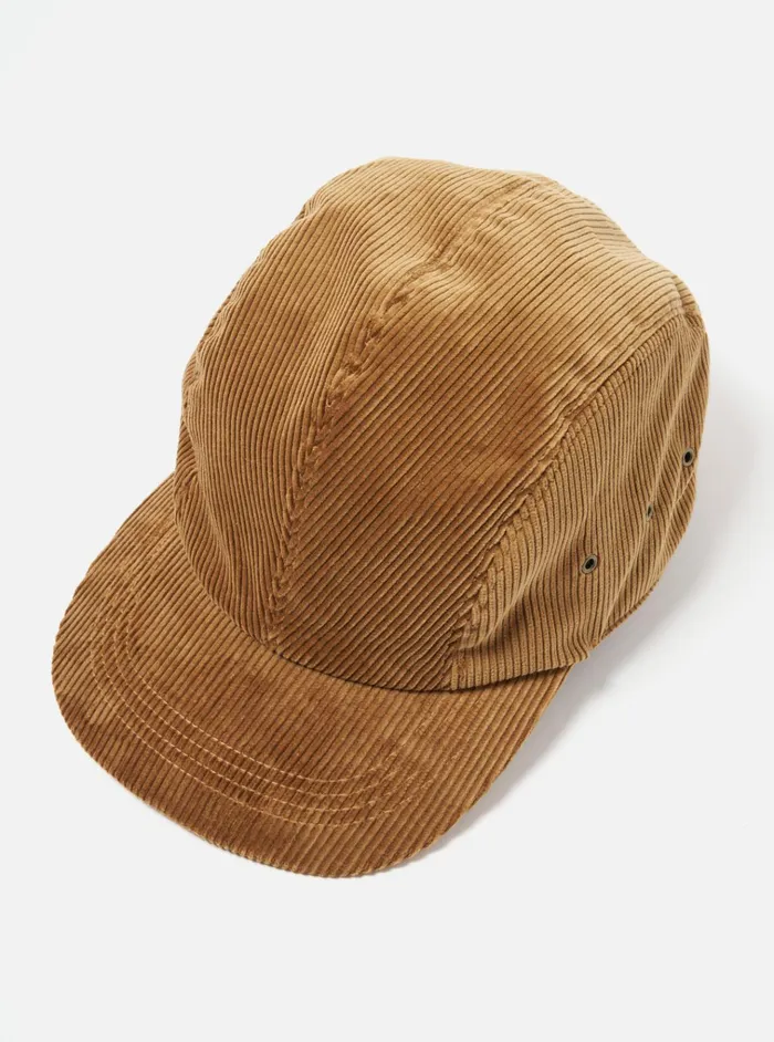 Hats Men Universal Works Cableami 9w Cap In Beige Corduroy