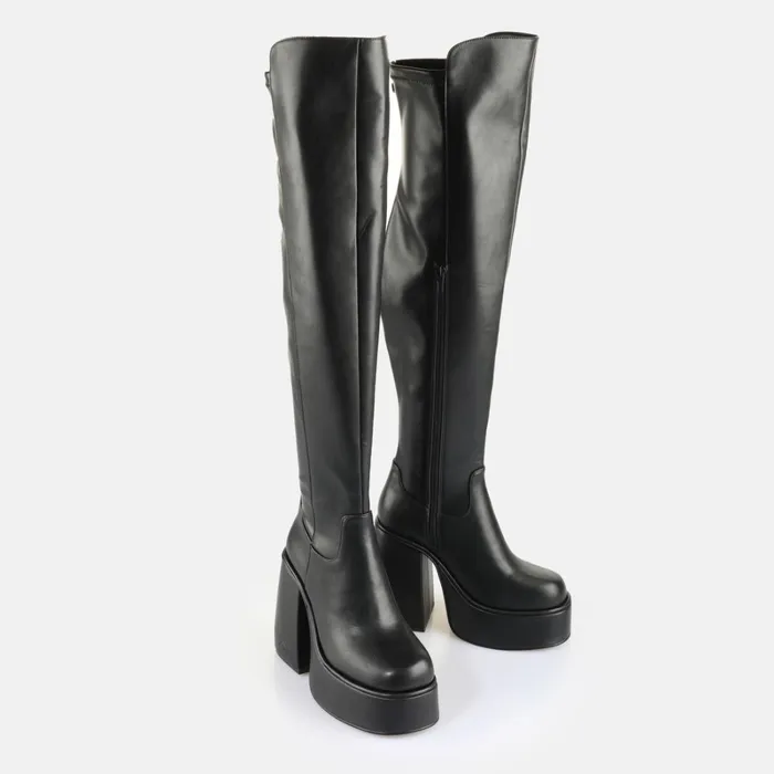 Heart Stretch Boot Black Buffalo Boots and AnkleBoots Heart Stretch Boot Black Buffalo Boots and AnkleBoots