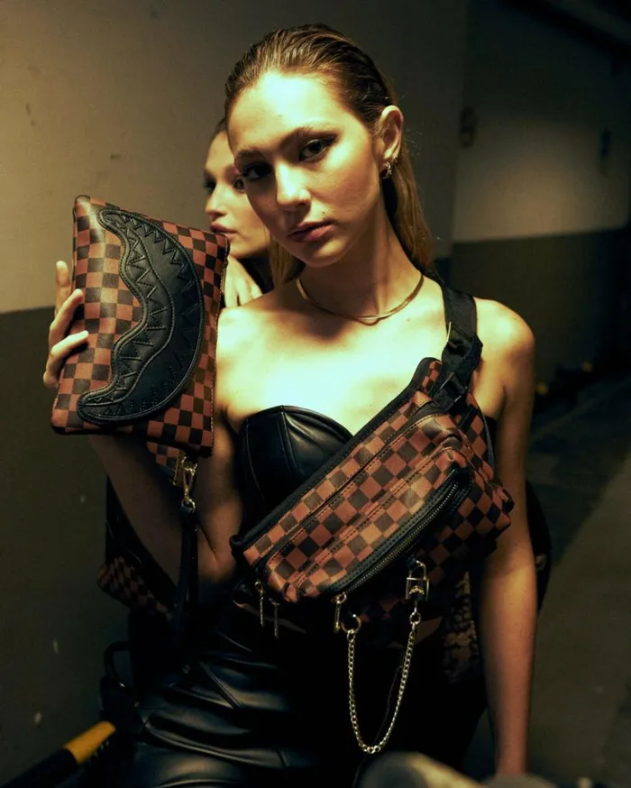 HENNY LOCK SHARKS IN PARIS CROSSOVER CLUTCH Bags SPRAYGROUND