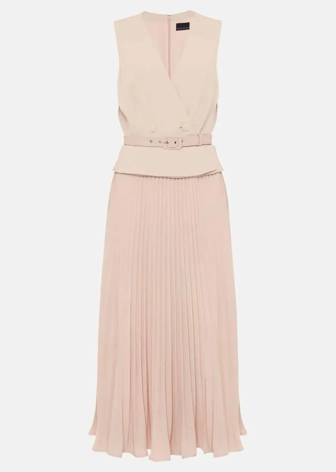 Hetty Pleated Dress Antique Rose Women Phase Eight Dresses