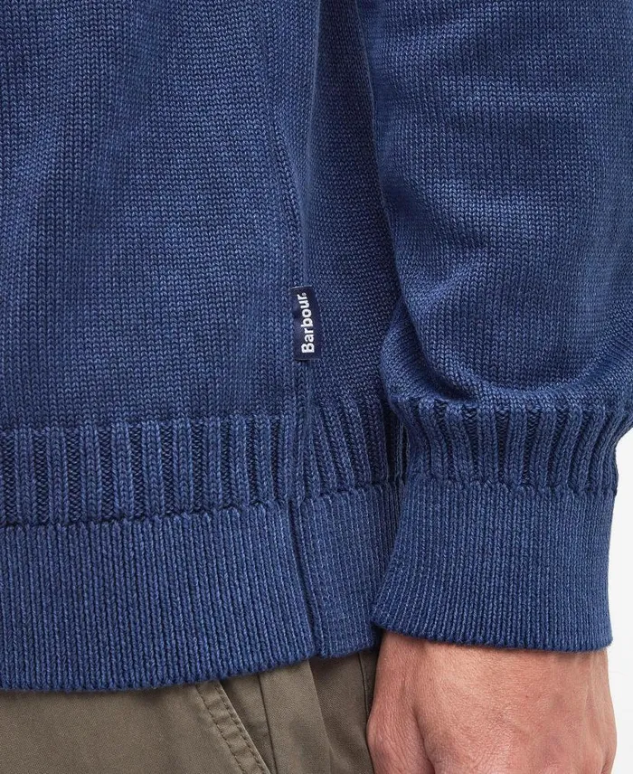 Ilderton Crew Neck Jumper Indigo Men Barbour Jumpers