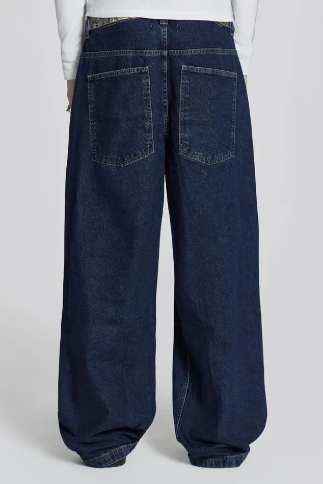 Indigo Low Rise Colossus Baggy Jeans Blue WomenMen Jaded London Colossus Jeans Indigo Low Rise Colossus Baggy Jeans Blue WomenMen Jaded London Colossus Jeans