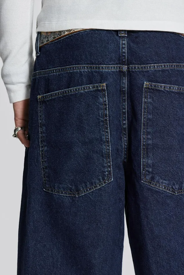 Indigo Low Rise Colossus Baggy Jeans Blue WomenMen Jaded London Colossus Jeans Indigo Low Rise Colossus Baggy Jeans Blue WomenMen Jaded London Colossus Jeans