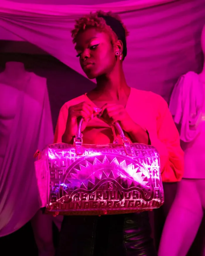 INFINITI PINK DIAMOND MINI DUFFLE Bags SPRAYGROUND INFINITI PINK DIAMOND MINI DUFFLE Bags SPRAYGROUND