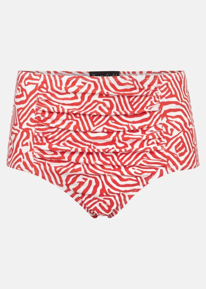 Isabelle Zebra Bikni Brief Burnt Orange Ivory Women Phase Eight Swimwear