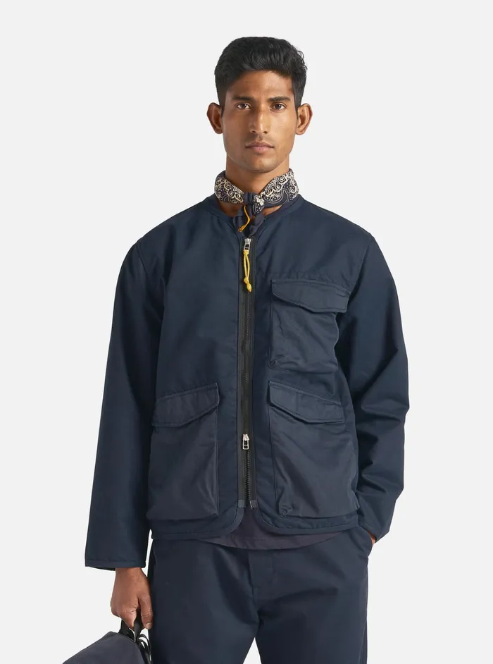 Jackets Men Universal Works MasterPiece X Universal Works Parachute Liner Jacket In Navy Brushed Polytech