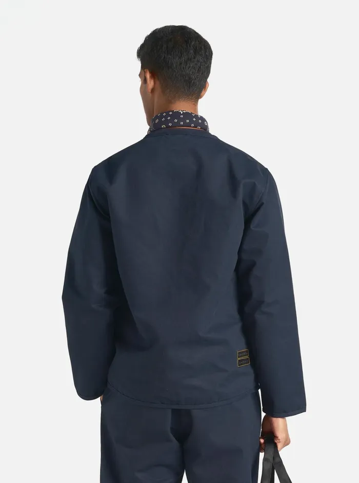 Jackets Men Universal Works MasterPiece X Universal Works Parachute Liner Jacket In Navy Brushed Polytech