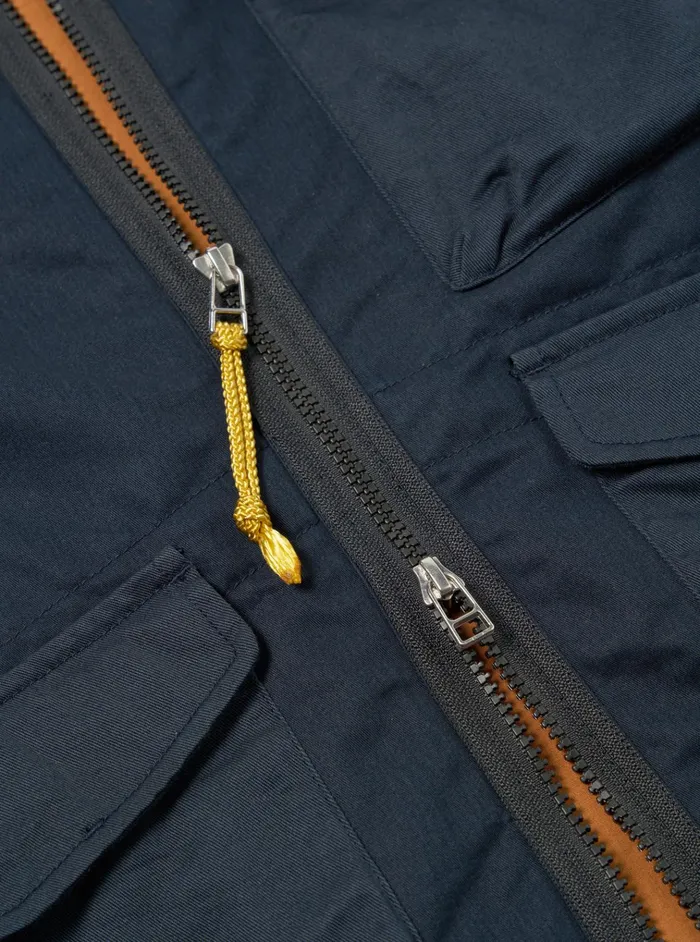 Jackets Men Universal Works MasterPiece X Universal Works Parachute Liner Jacket In Navy Brushed Polytech
