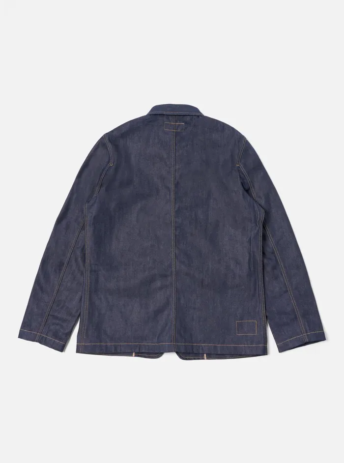 Jackets Men Universal Works Universal Works Bakers Jacket In Indigo 13oz Selvedge Denim