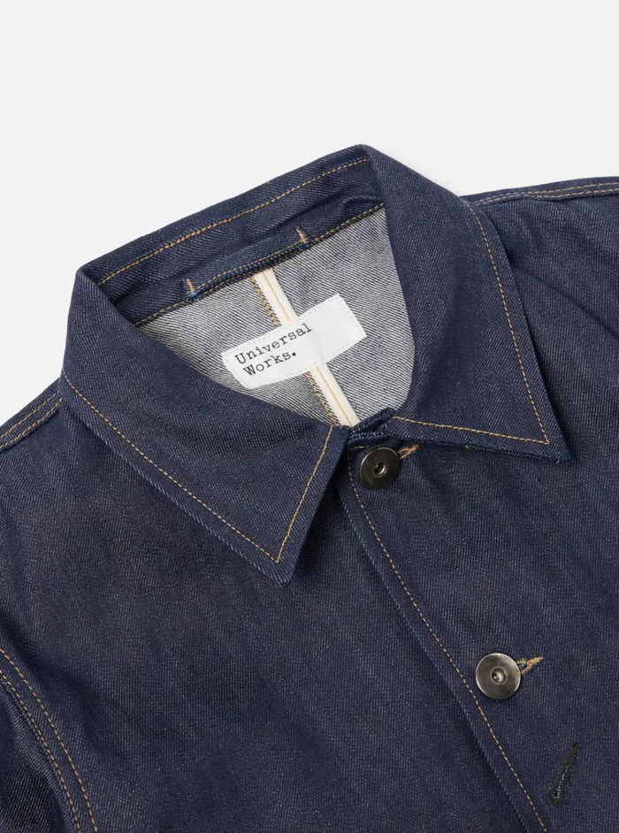 Jackets Men Universal Works Universal Works Bakers Jacket In Indigo 13oz Selvedge Denim