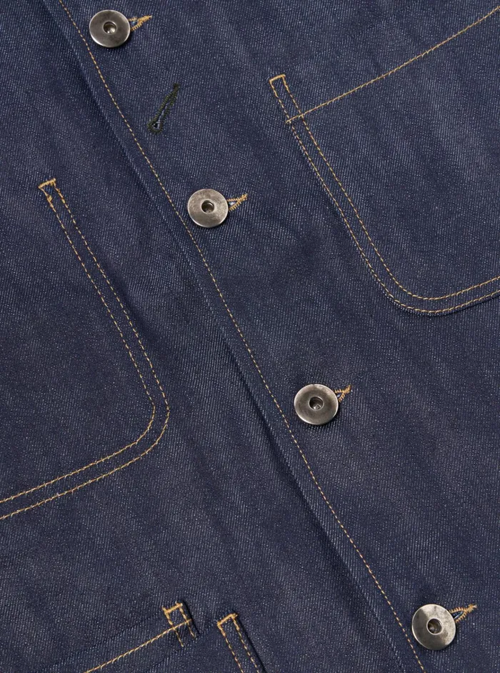 Jackets Men Universal Works Universal Works Bakers Jacket In Indigo 13oz Selvedge Denim