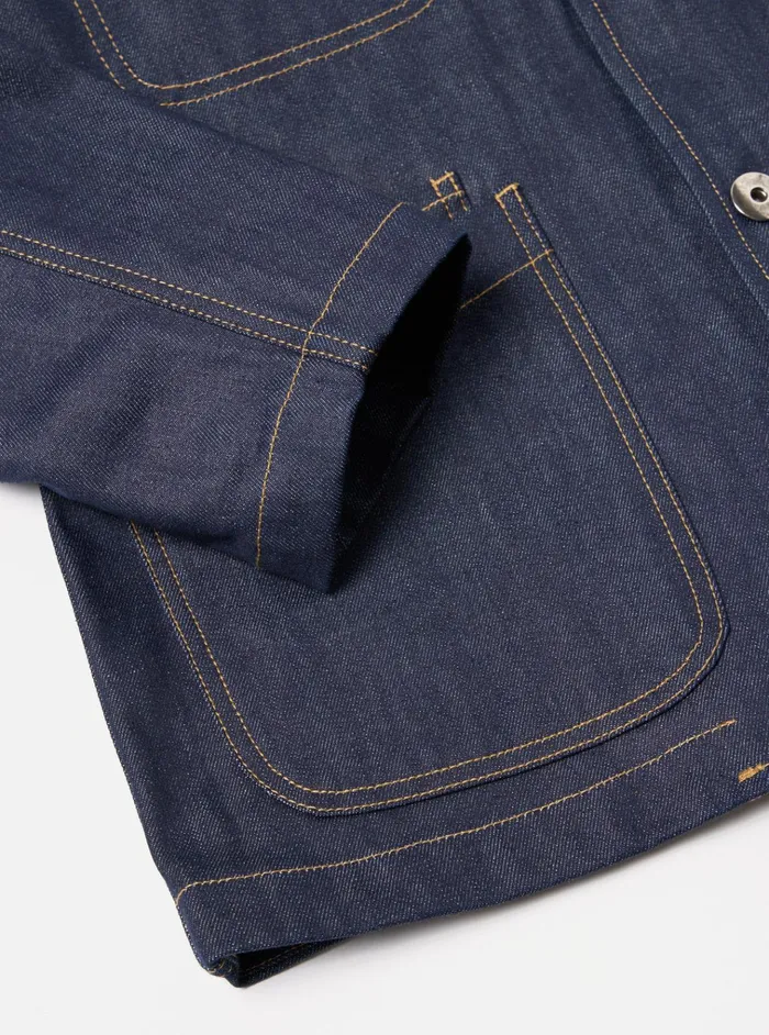 Jackets Men Universal Works Universal Works Bakers Jacket In Indigo 13oz Selvedge Denim