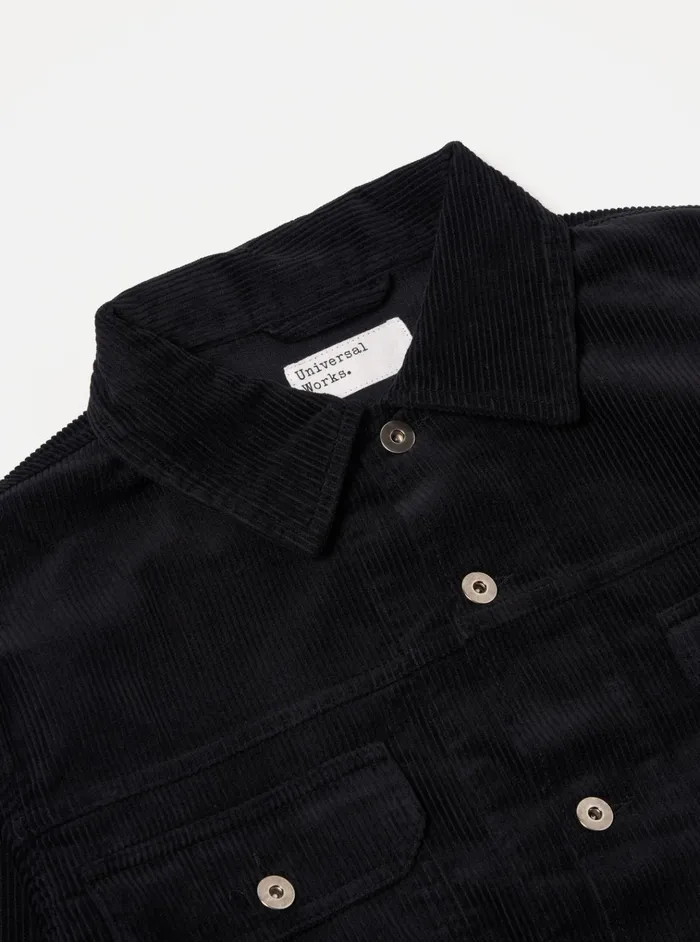 Jackets Men Universal Works Universal Works Trucker Jacket In Black Cord