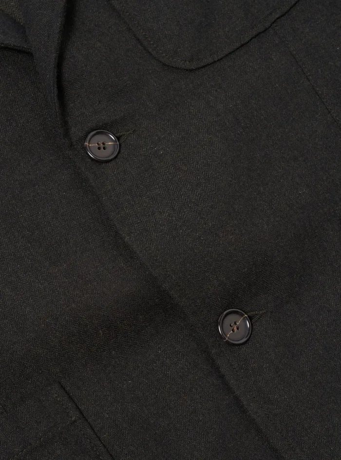Jackets Men Universal Works Universal Works Two Button Jacket In Olive Upcycled Italian Tweed