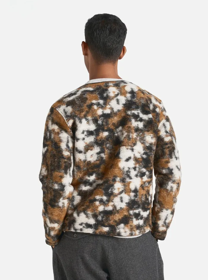 Jackets Men Universal Works Universal Works Zip Liner Jacket In Brown Ylang Flower Fleece