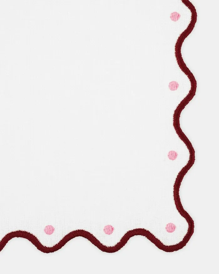 Jaipur Cocktail Napkin Bordeaux Women Aquazzura Table Linens