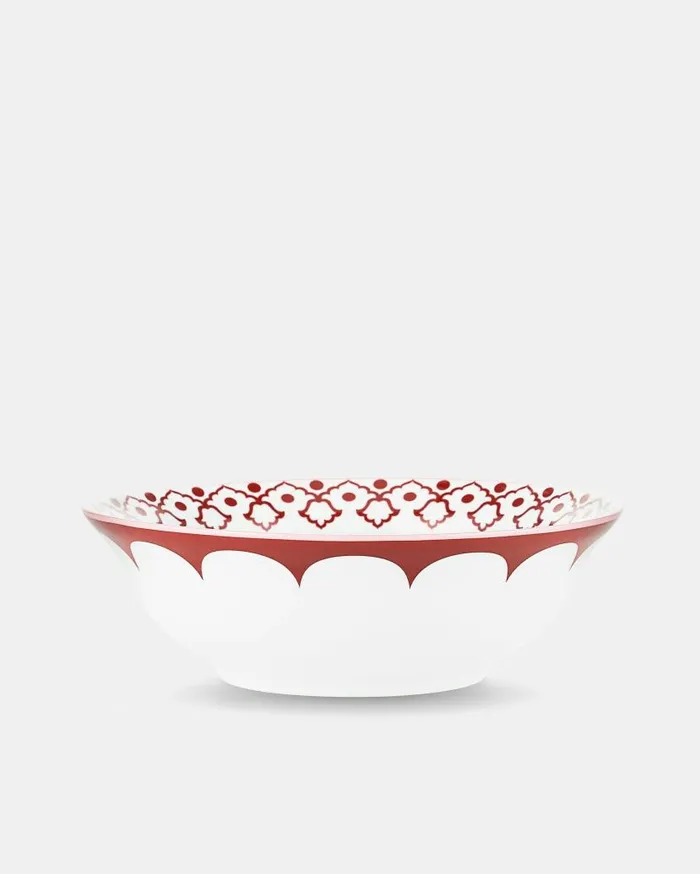 Jaipur Round Salad Bowl Bordeaux Women Aquazzura Dinnerware Jaipur Round Salad Bowl Bordeaux Women Aquazzura Dinnerware