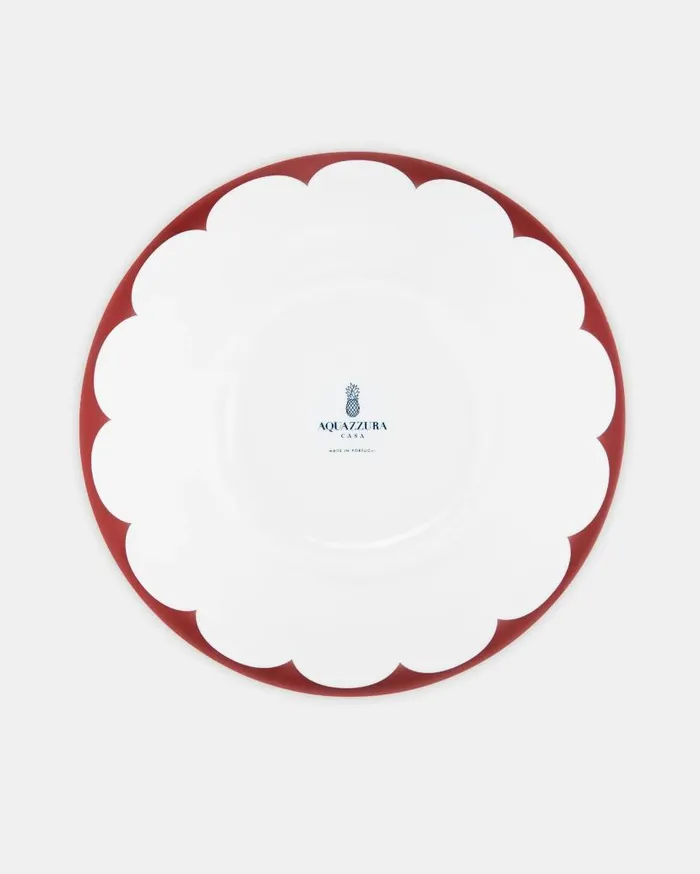 Jaipur Round Salad Bowl Bordeaux Women Aquazzura Dinnerware Jaipur Round Salad Bowl Bordeaux Women Aquazzura Dinnerware