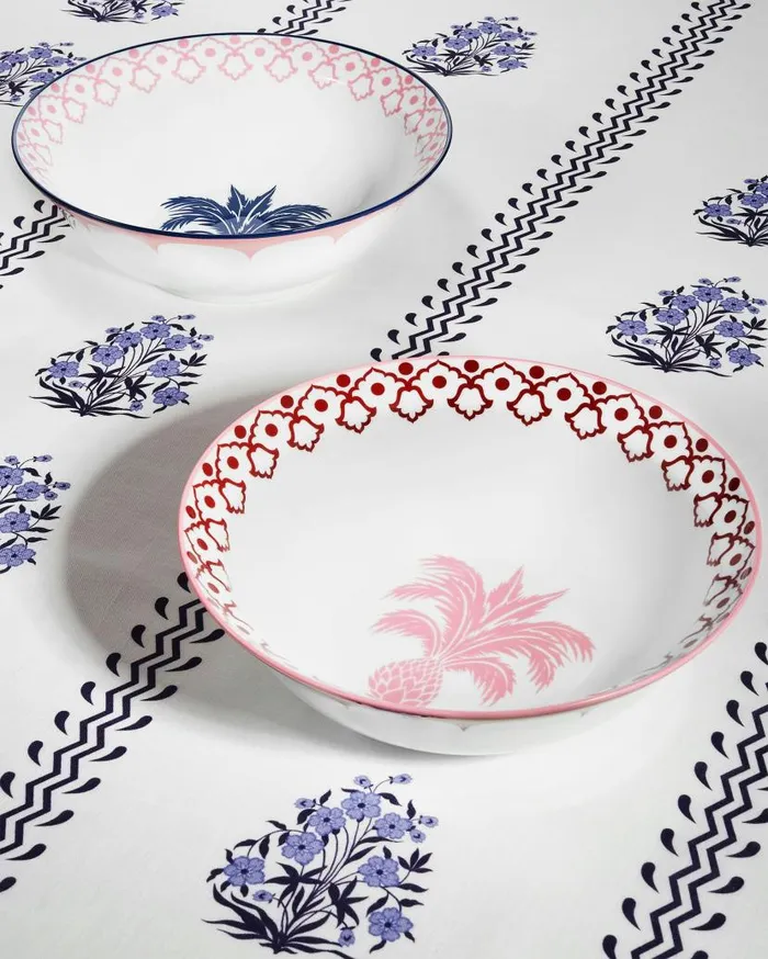 Jaipur Round Salad Bowl Bordeaux Women Aquazzura Dinnerware Jaipur Round Salad Bowl Bordeaux Women Aquazzura Dinnerware