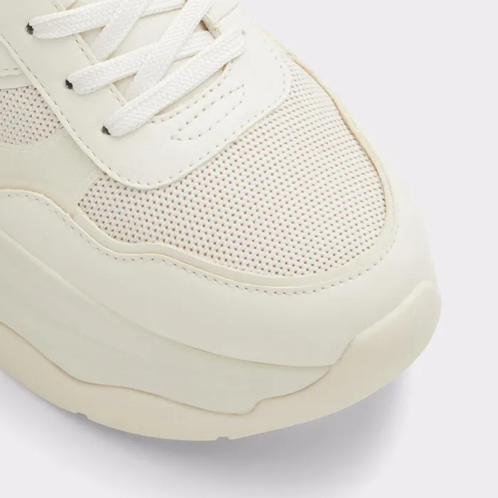 Jaya White Synthetic Mixed Material Women ALDO Sneakers
