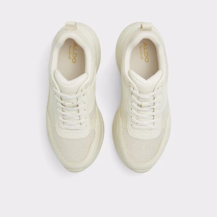 Jaya White Synthetic Mixed Material Women ALDO Sneakers