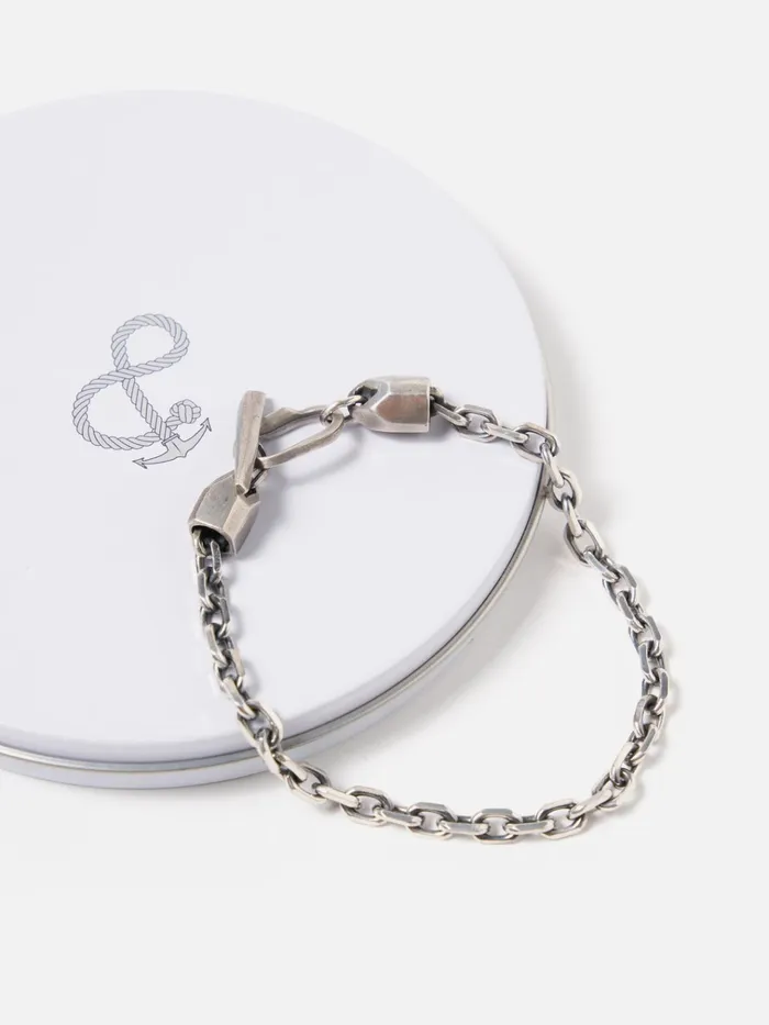 Jewellery Men Universal Works Anchor and Crew Halyard Skipper Bracelet In 925 Silver