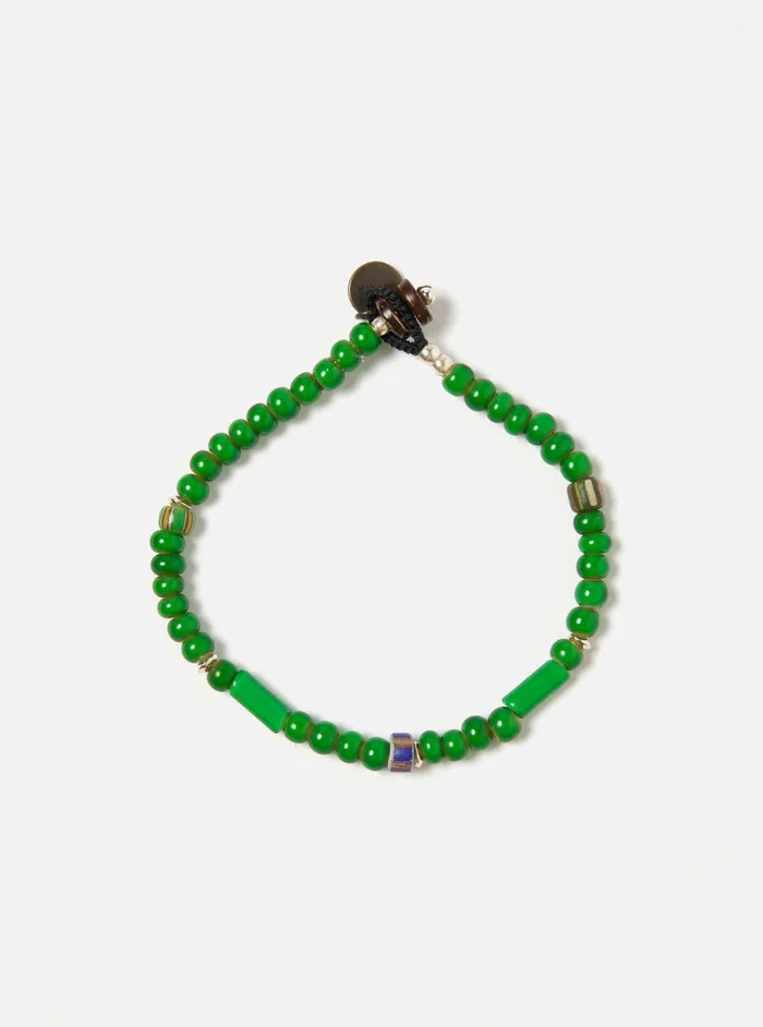 Jewellery Men Universal Works Mikia Bracelet In Green White Hearts