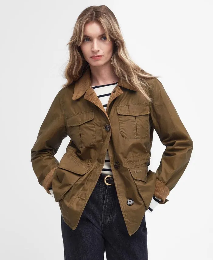Julia Waxed Jacket Sand Women Barbour Waxed Jackets