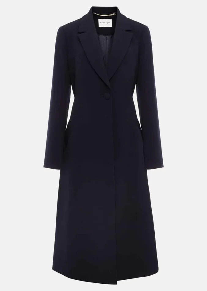 Juliette Crepe Coat Navy Women Phase Eight Coats