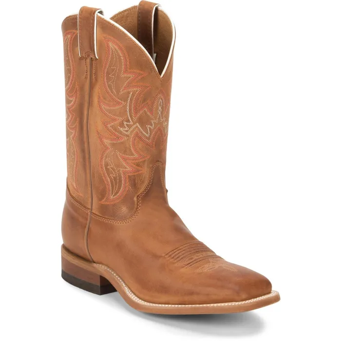 Justin Boots Austin 11034 Western Boot Distressed Cognac brown Men Western