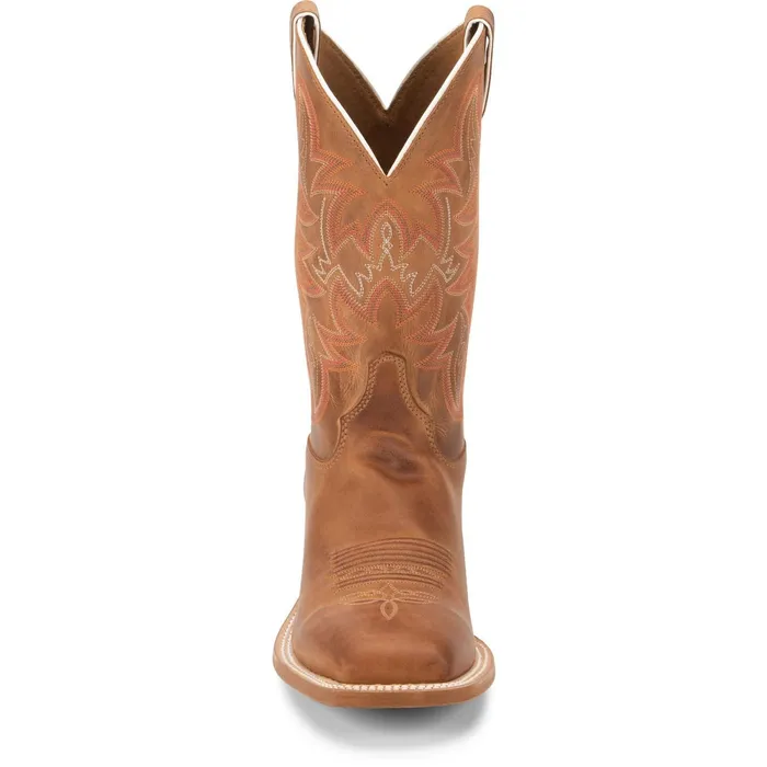 Justin Boots Austin 11034 Western Boot Distressed Cognac brown Men Western