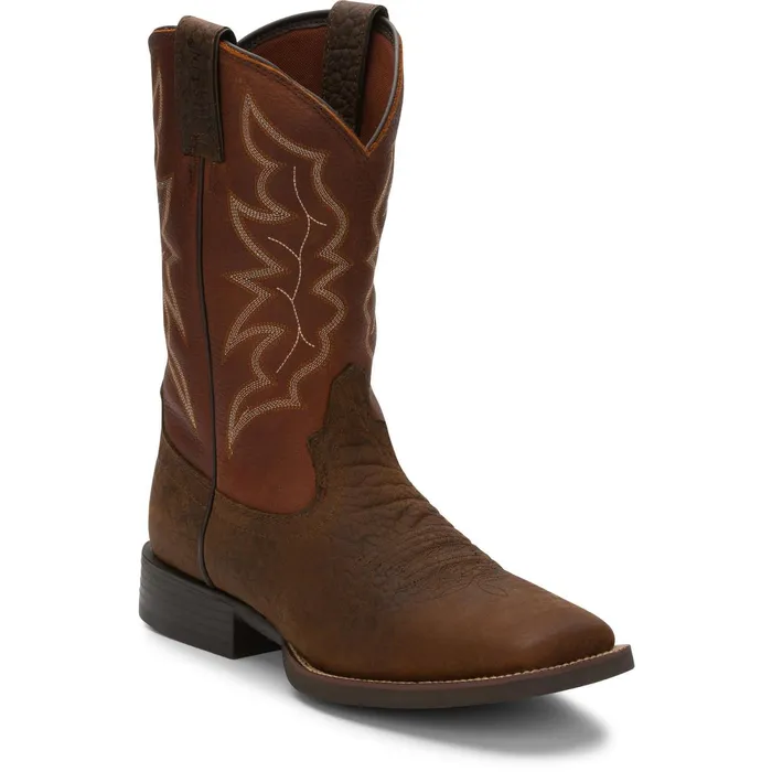 Justin Boots Chet 11034 Western Boot Pebble Brown brown Men Western