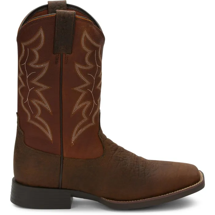 Justin Boots Chet 11034 Western Boot Pebble Brown brown Men Western