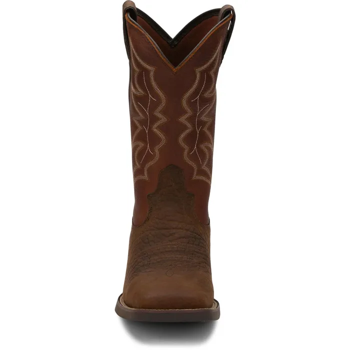 Justin Boots Chet 11034 Western Boot Pebble Brown brown Men Western