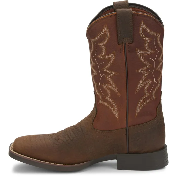 Justin Boots Chet 11034 Western Boot Pebble Brown brown Men Western