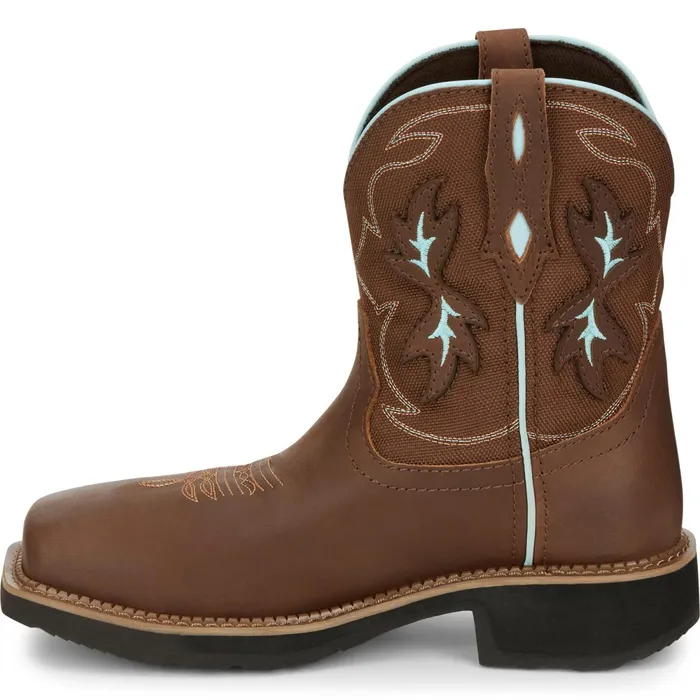 Justin Boots Chisel 8034 Nano Composite Toe Waterproof Work Boot Mocha brown Women Work