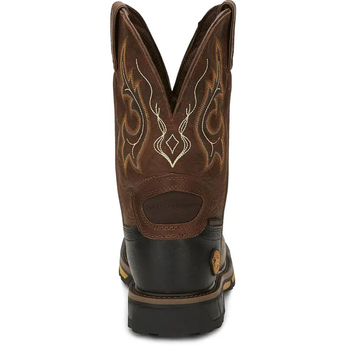 Justin Boots Joist 11034 Waterproof Composite Toe Work Boot Aged Brown brown Men Work