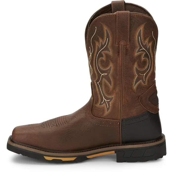 Justin Boots Joist 11034 Waterproof Composite Toe Work Boot Aged Brown brown Men Work