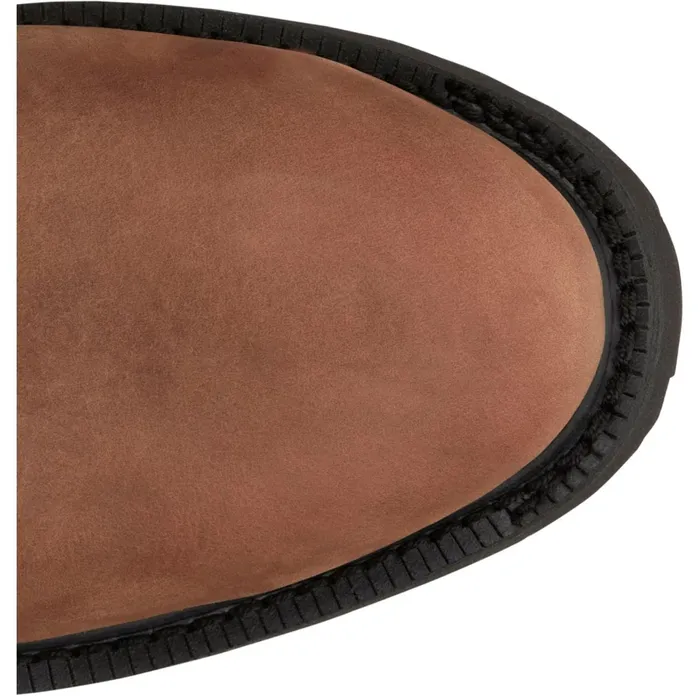 Justin Boots Livestock 8 LaceUp Round Steel Toe Aged Brown brown Men Work