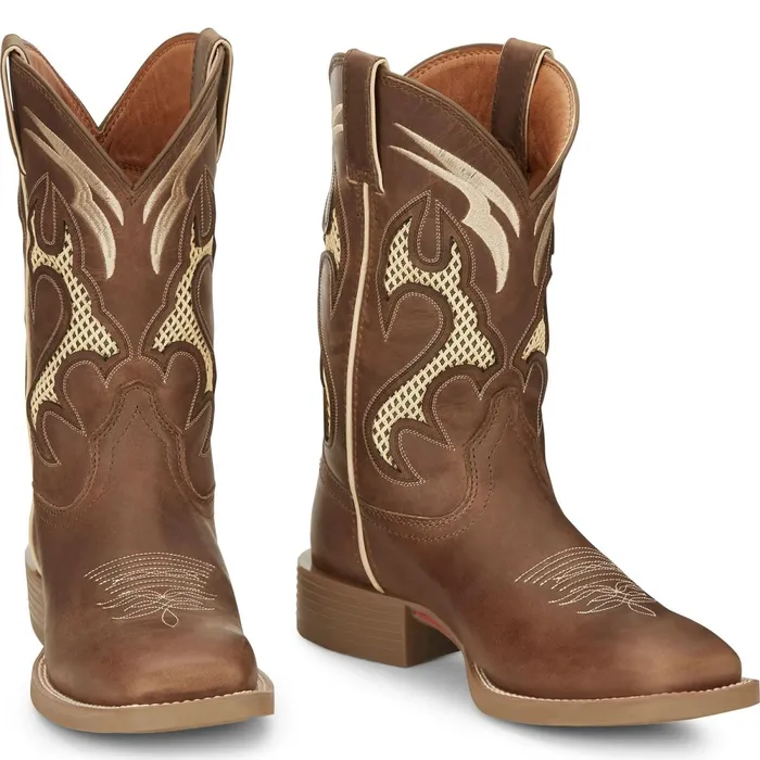Justin Boots Octane 11034 Western Boot Cider brown Men Western