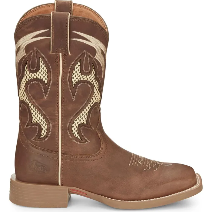 Justin Boots Octane 11034 Western Boot Cider brown Men Western