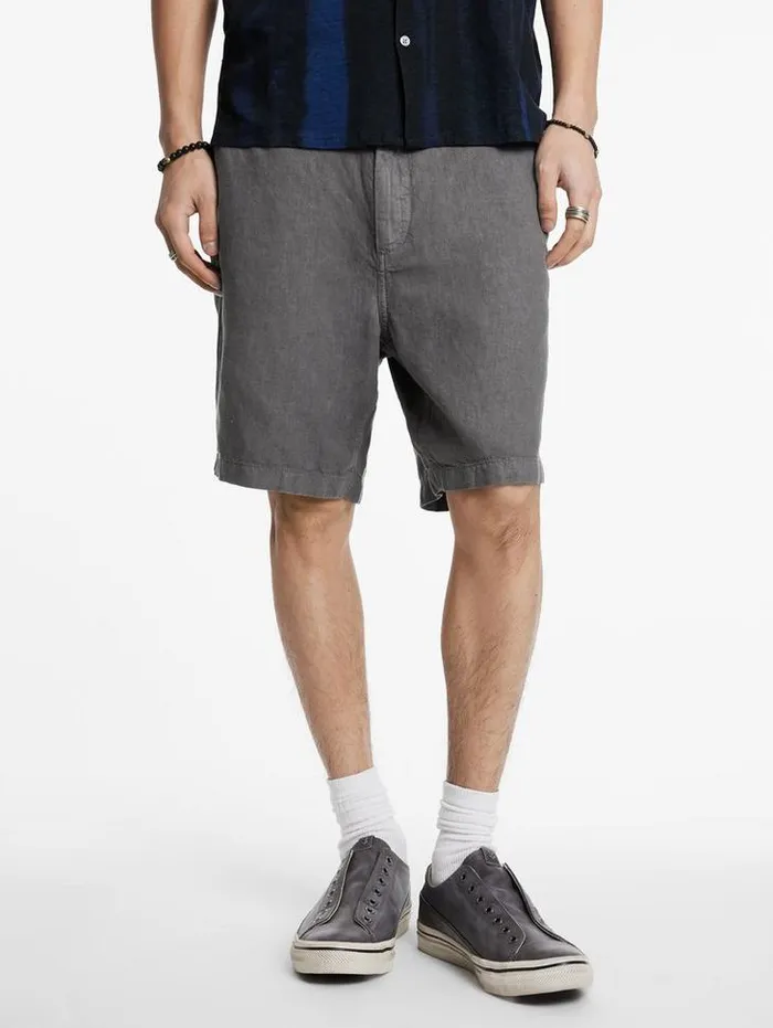 JV ESSENTIALS Men John Varvatos JOHNNY FLAT FRONT SHORTS Khaki