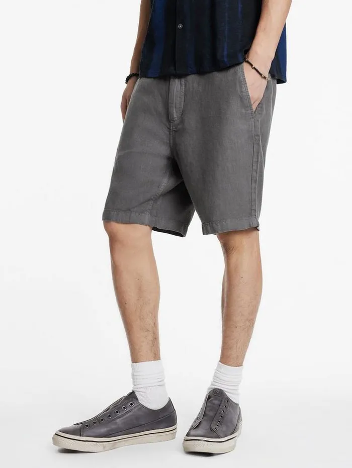 JV ESSENTIALS Men John Varvatos JOHNNY FLAT FRONT SHORTS Khaki