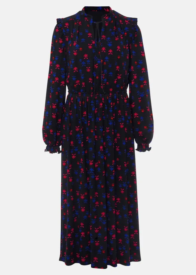 Karleen Ditsy Midi Dress Multinavy Women Phase Eight Dresses