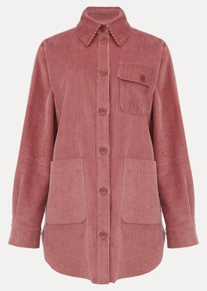 Katrina Cord Shacket Rose Women Phase Eight Jackets