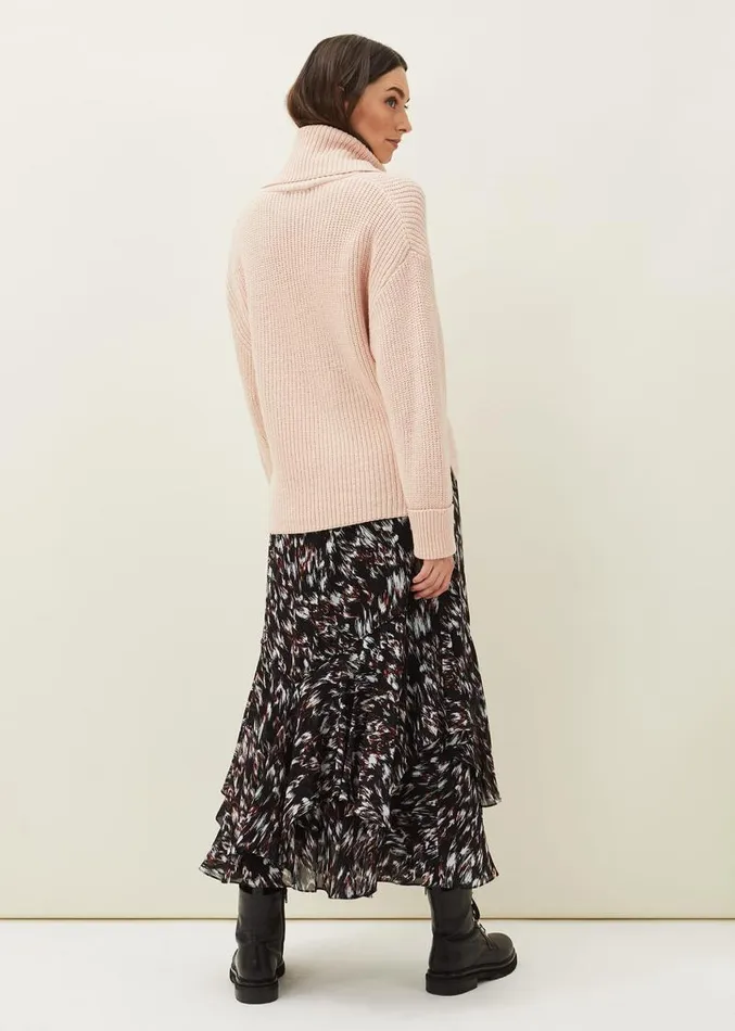 Kayley Abstract Print Maxi Skirt Navymulti Women Phase Eight Skirts
