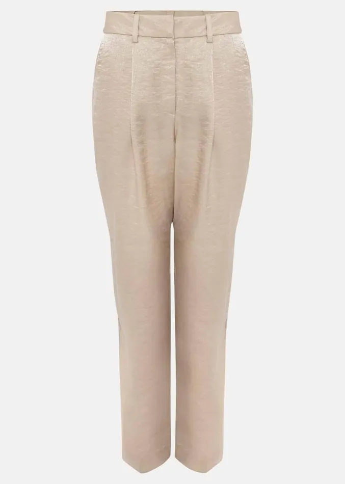 Kehlani Shimmer Peg Trouser CoOrd Champagne Women Phase Eight Trousers