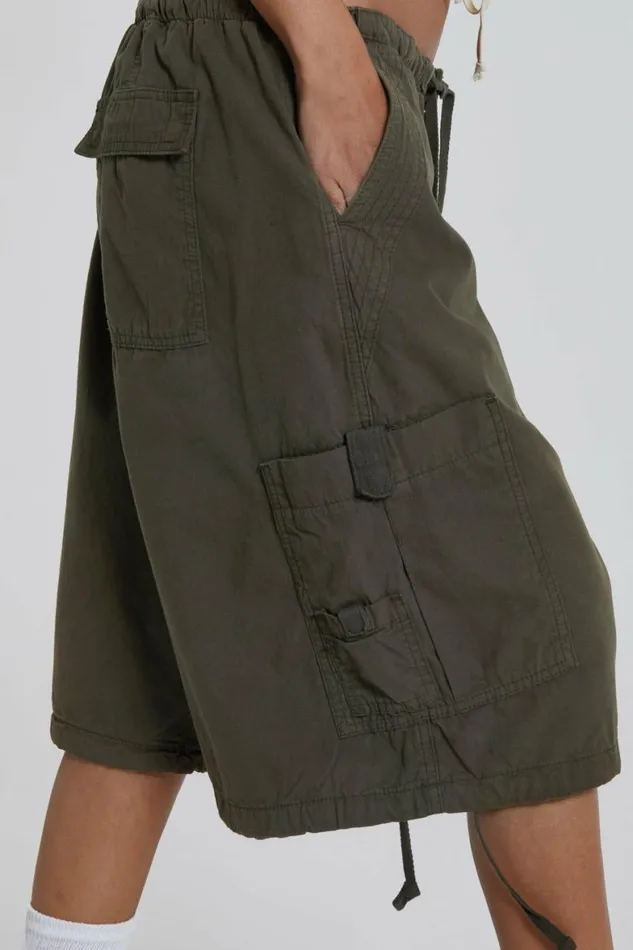 Khaki Parachute Cargo Shorts Khaki Women Jaded London Parachute Pants Khaki Parachute Cargo Shorts Khaki Women Jaded London Parachute Pants